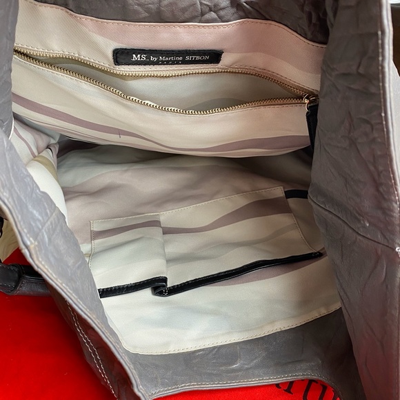 Gray Martine Sitbon Lambskin Leather Hobo - Picture 10 of 11